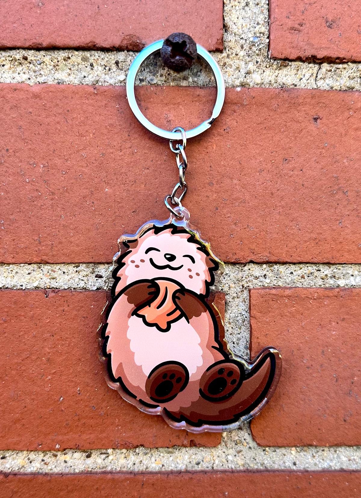Otter Keychain | Acrylic Keychain | Kawaii Animal Keychain | Otter With ...