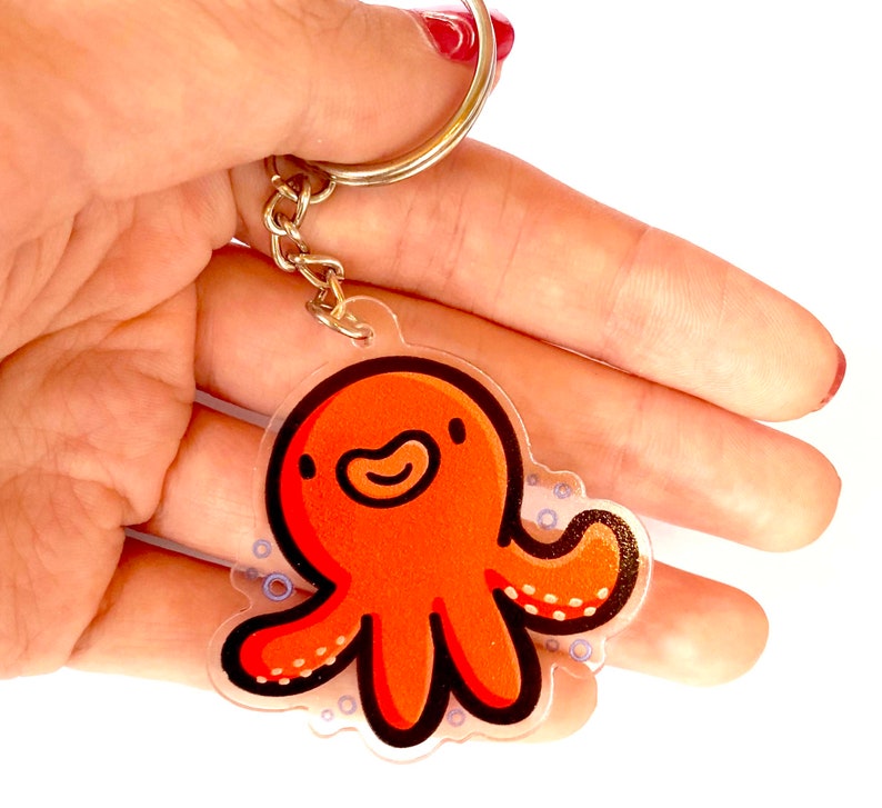 octopus keychain pop it