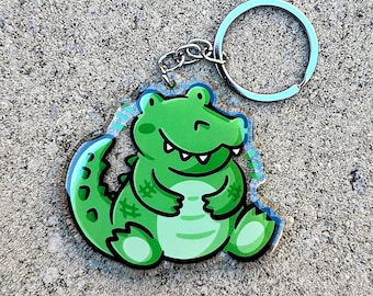 Krokodilnyckelring | Söt akrylnyckelring | Kawaii djurnyckelring | alligatornyckelring | reptilnyckelring | kawaii alligatornyckelring | zoo