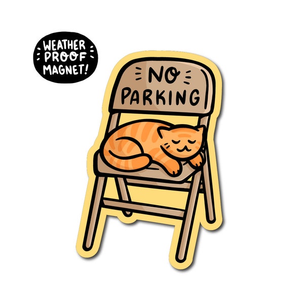 Parking Chair Magnet | Yinzer Gift | Die Cut Magnet | Pittsburgh Parking Chair Magnet | Yinzer Magnet | Car Magnet | Cute Cat Magnet | PGH