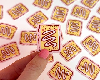 Strawberry Strudel Mini Sticker | Waterproof Sticker |Kawaii Vinyl Sticker | Cute pastry sticker | cute dessert sticker | kawaii food