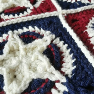 Patriotic Star Square Pattern
