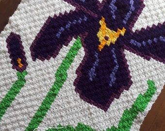 Spring Iris Blanket Pattern