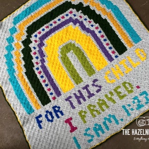 Modern Rainbow Baby Blanket Crochet Pattern