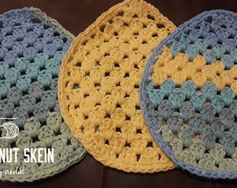 Easter Egg Dishcloths (set of 3)