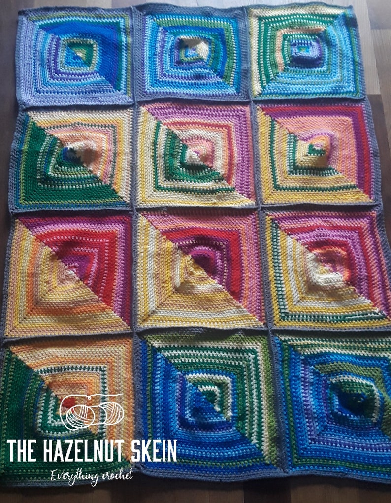 Split-Square Temperature Blanket image 3