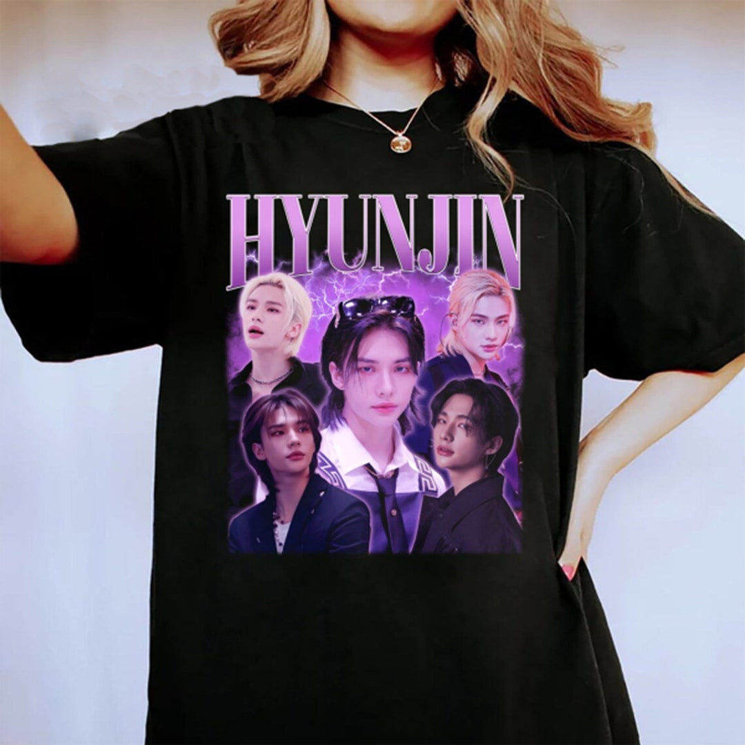 Vintage Hyunjin Stray Kids Shirt Stray Kids Kpop Shirt - Etsy