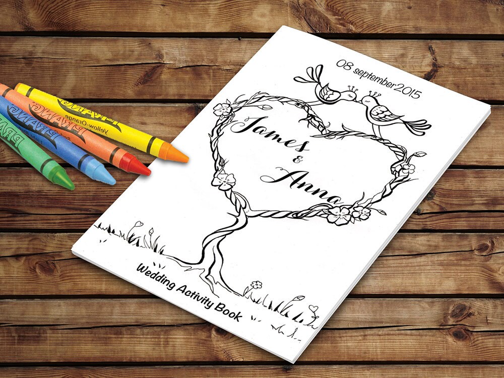 Download Wedding Activity Book Printable Kids Wedding Coloring Pages Etsy