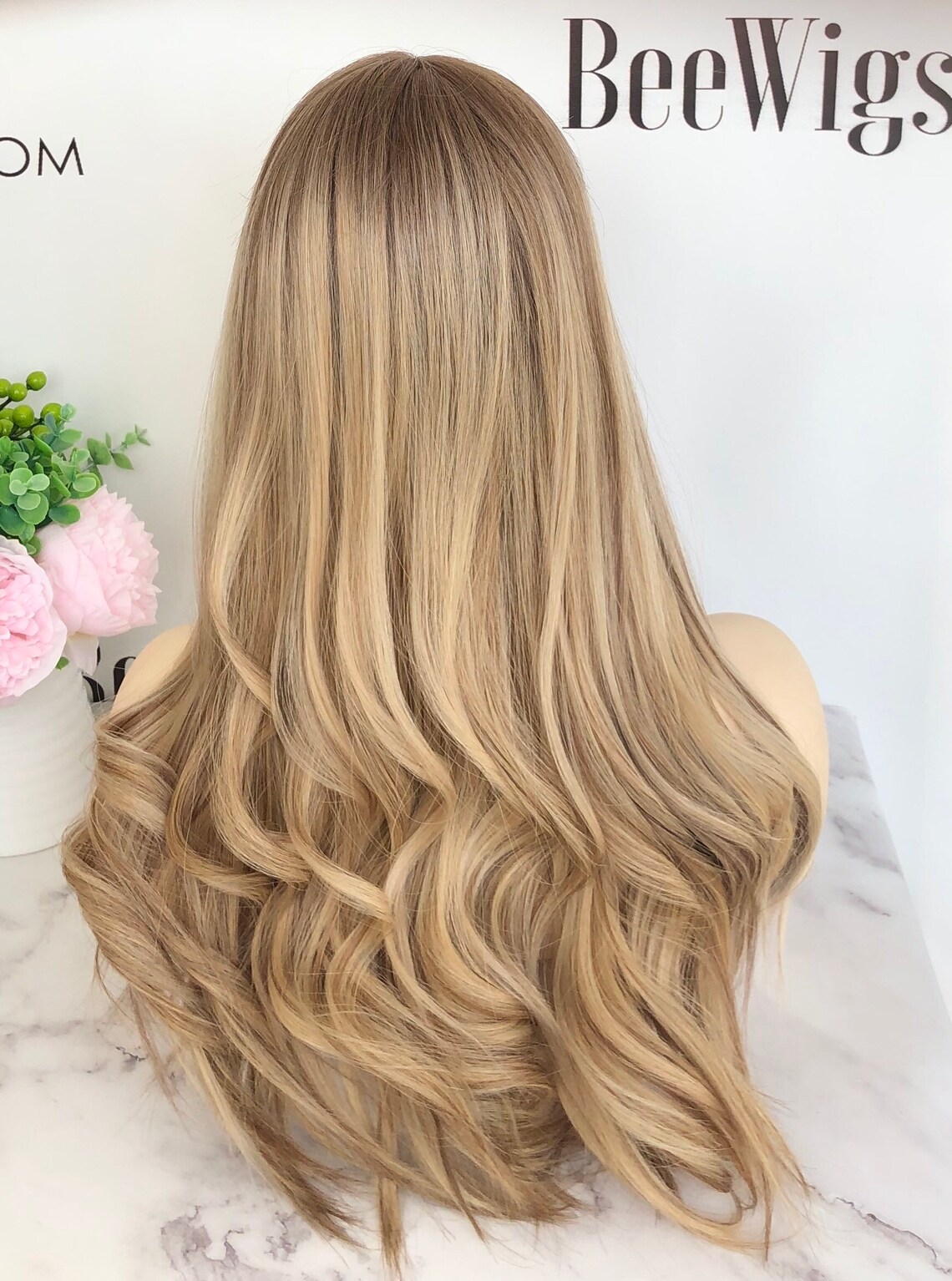 Jewish Sheitel Wig With Real Blonde Hair Luxury Wig Etsy