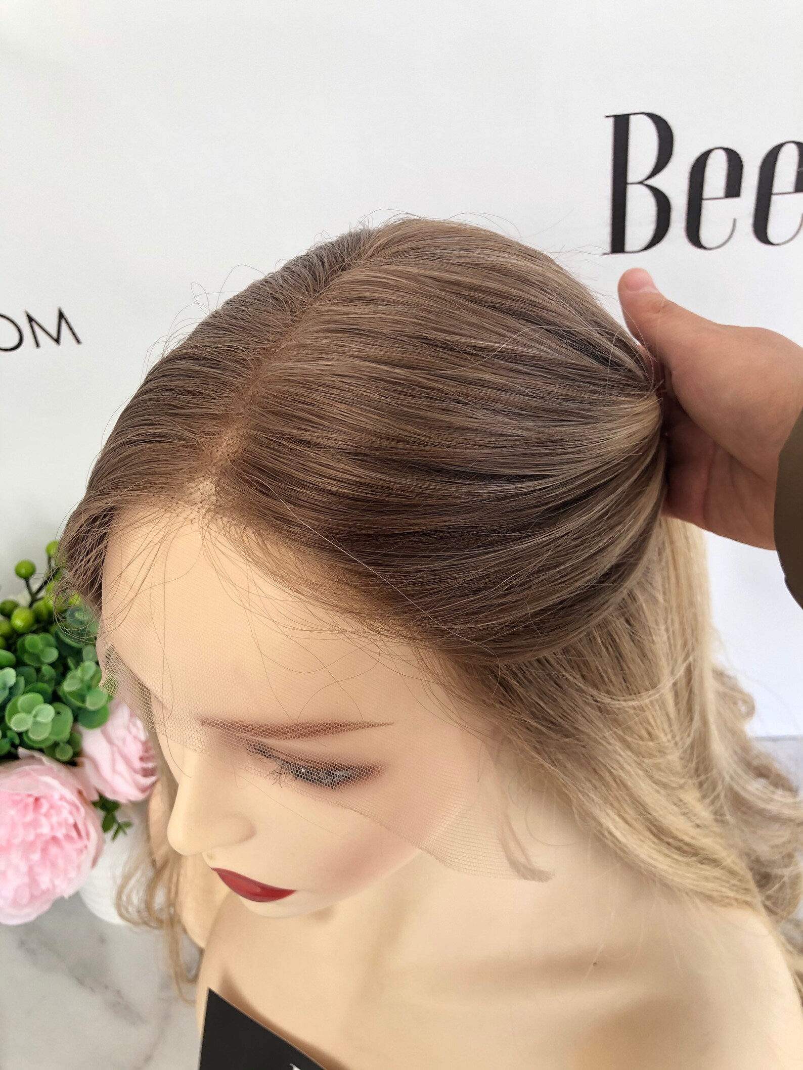 Jewish Sheitel Wig With Real Blonde Hair Luxury Wig Etsy