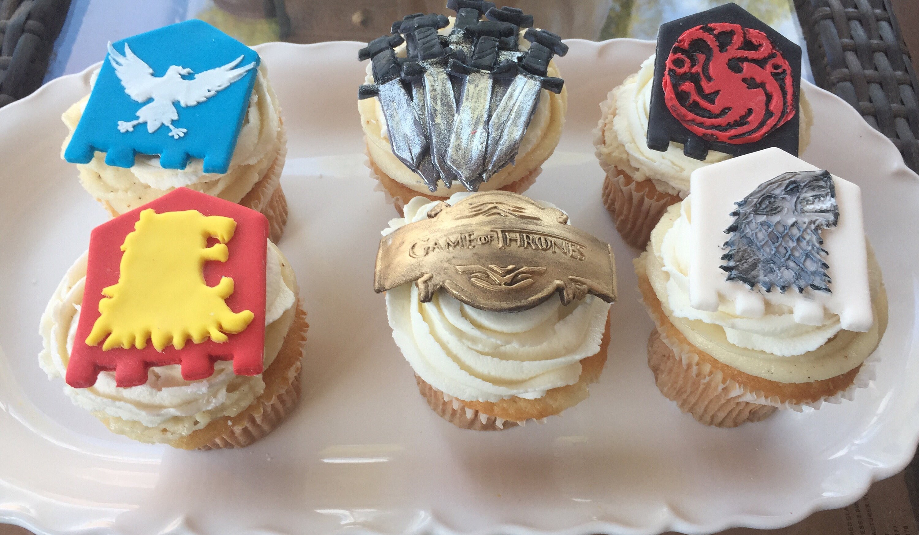 12 pc Games of Thrones inspired cupcake topper | Etsy