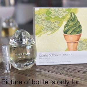 Helado suave de matcha edp de d'Annam. Muestra de 2 ml.