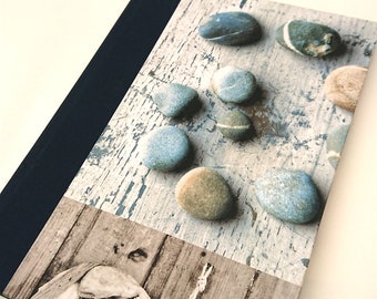 Handmade sketchbook, Sea pebble beach, A5, cartridge paper