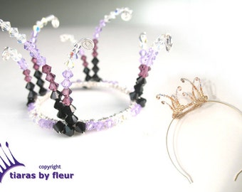 Gloria Swarovski crystal mini crown made to order