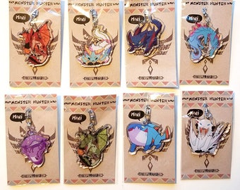 Monster Hunter 2" Clear Acrylic Charm (Double Sided)
