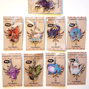 Monster Hunter 2" Clear Acrylic Charm (Double Sided)