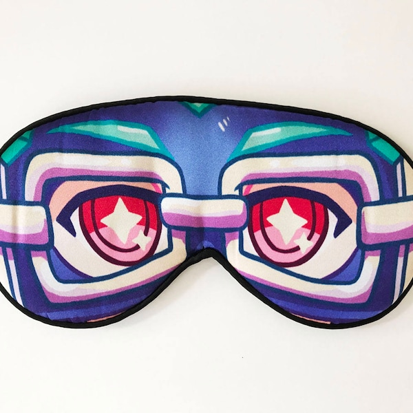 Ninjara and Spring Man ARMS Silk Sleep Mask (collab with YSBCreations)