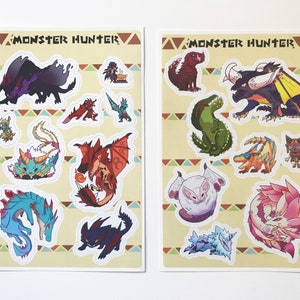 Monster Hunter Sticker Sheet (2 Designs)