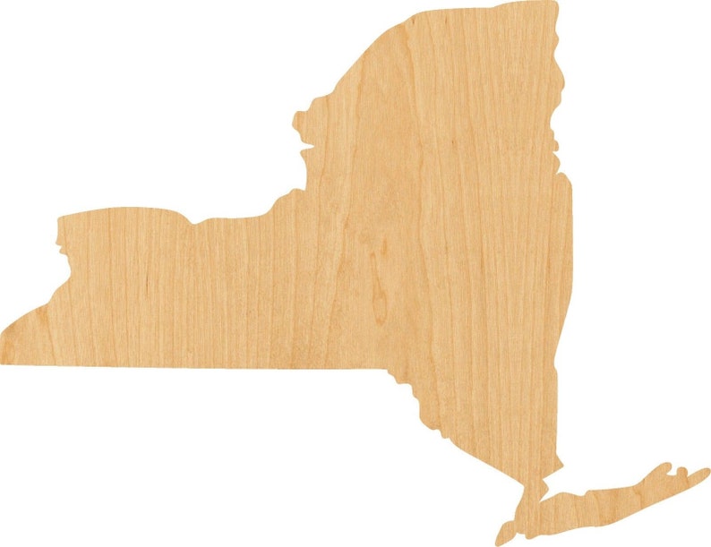 New York Wooden Laser Cut Out Shape Hobbyist D.I.Y Great for Crafting Projects