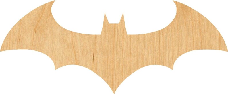 Batman Symbol Wooden Laser Cut Out Shape Projects Hobbyist D.I.Y Great for Crafting