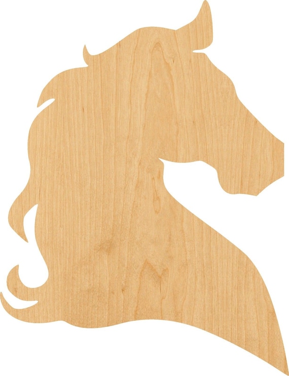 Horse Head Wooden Laser Cut Out Shape Great for Crafting Etsy