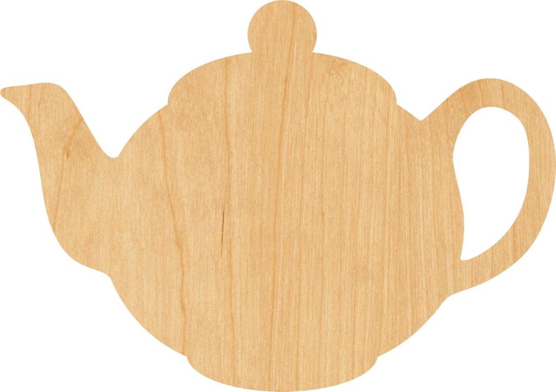 Hobbyist Projects Great for Crafting D.I.Y Tea Pot 2 Wooden Laser Cut Out Shape