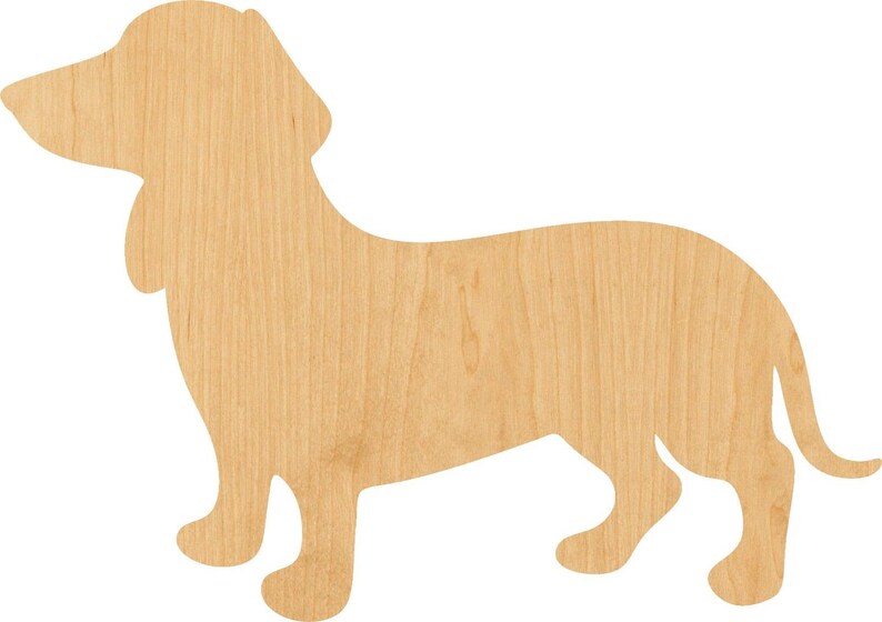 Projects D.I.Y Wiener Wooden Laser Cut Out Shape Great for Crafting Hobbyist