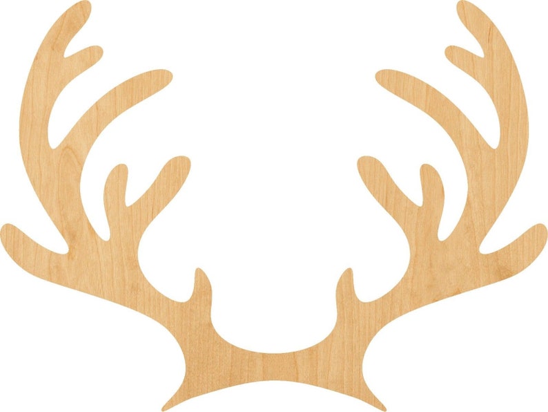 Reindeer Antlers Wooden Laser Cut Out Shape Great for Etsy UK