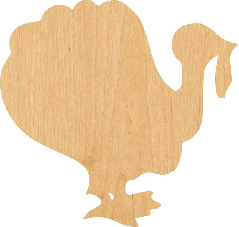 Turkey Wooden Laser Cut Out Shape D.I.Y Hobbyist Great for Crafting Projects
