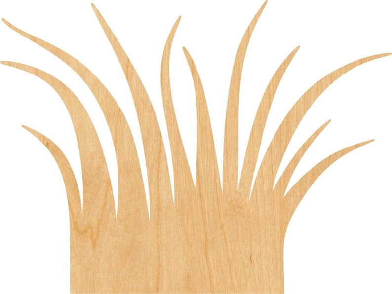Grass Wooden Laser Cut Out Shape Great for Crafting Etsy