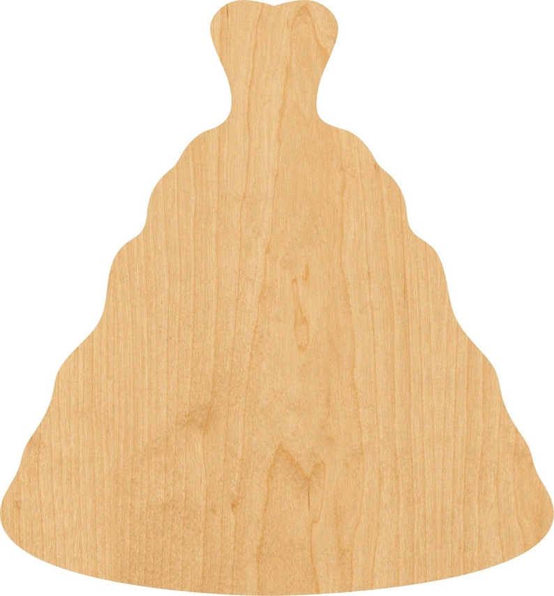 Projects Wedding Dress Wooden Laser Cut Out Shape D.I.Y Hobbyist Great for Crafting