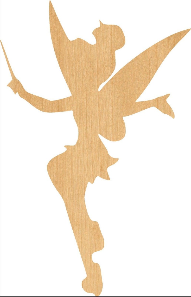 Great for Crafting Tinkerbell Wooden Laser Cut Out Shape Projects D.I.Y Hobbyist