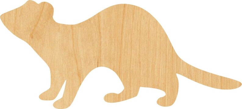 D.I.Y Great for Crafting Hobbyist Ferret Wooden Laser Cut Out Shape Projects