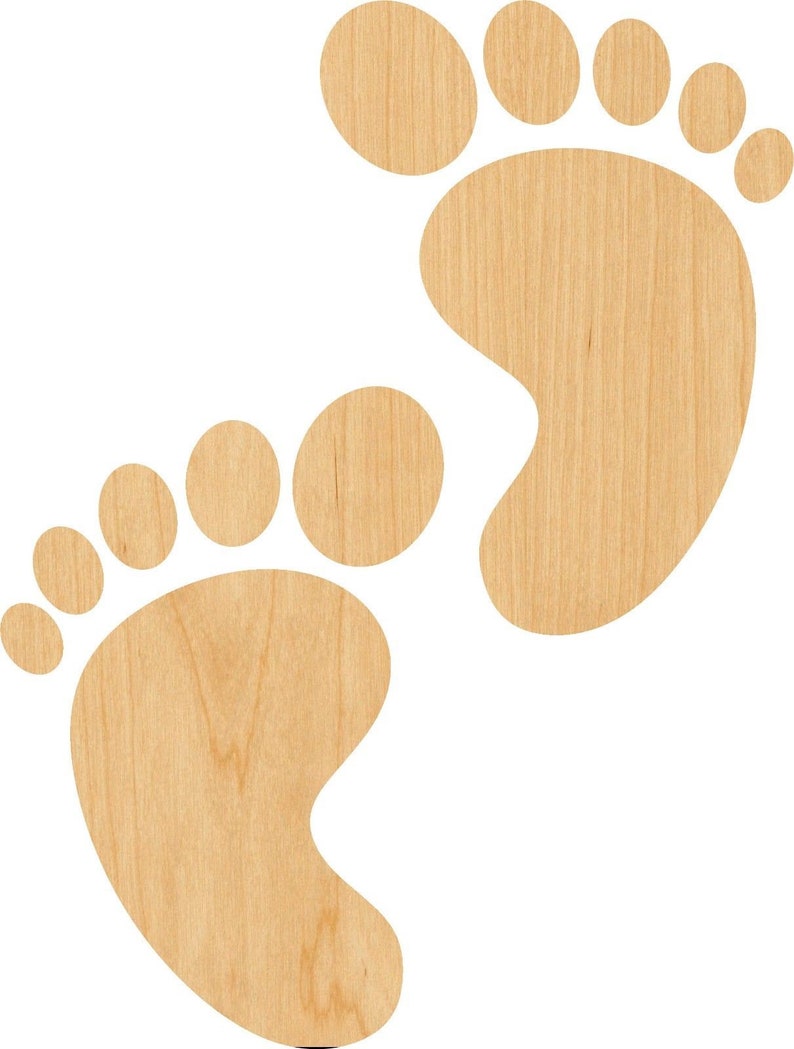 Baby Feet Wooden Laser Cut Out Shape Great for Crafting - Etsy