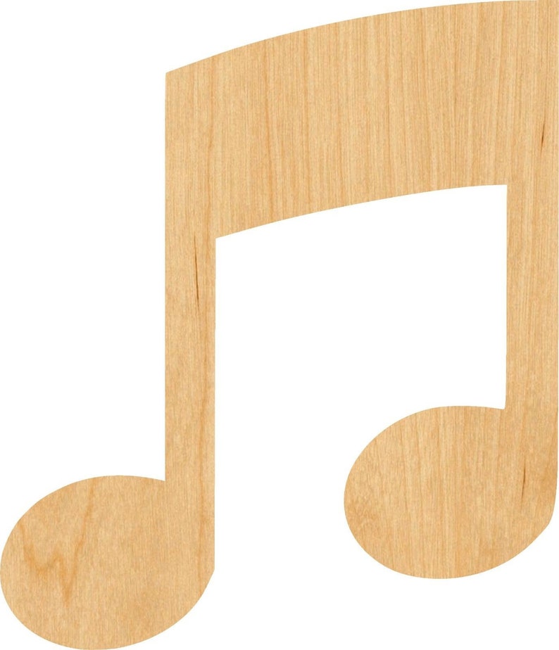 Great for Crafting Hobbyist Music Note 5 Pick Wooden Laser Cut Out Shape D.I.Y Projects