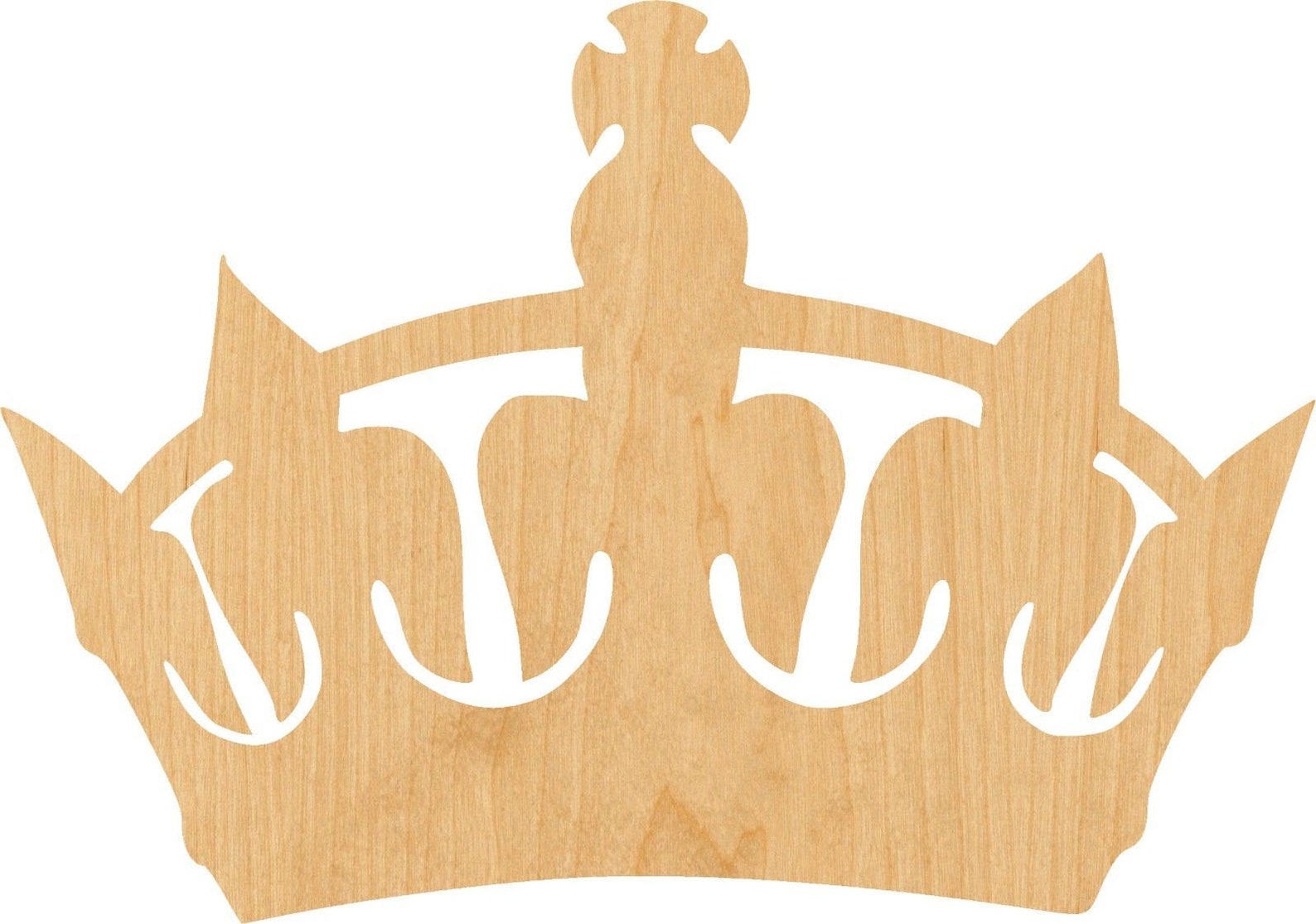Crown 2 Wooden Laser Cut Out Shape Great for Crafting Etsy France