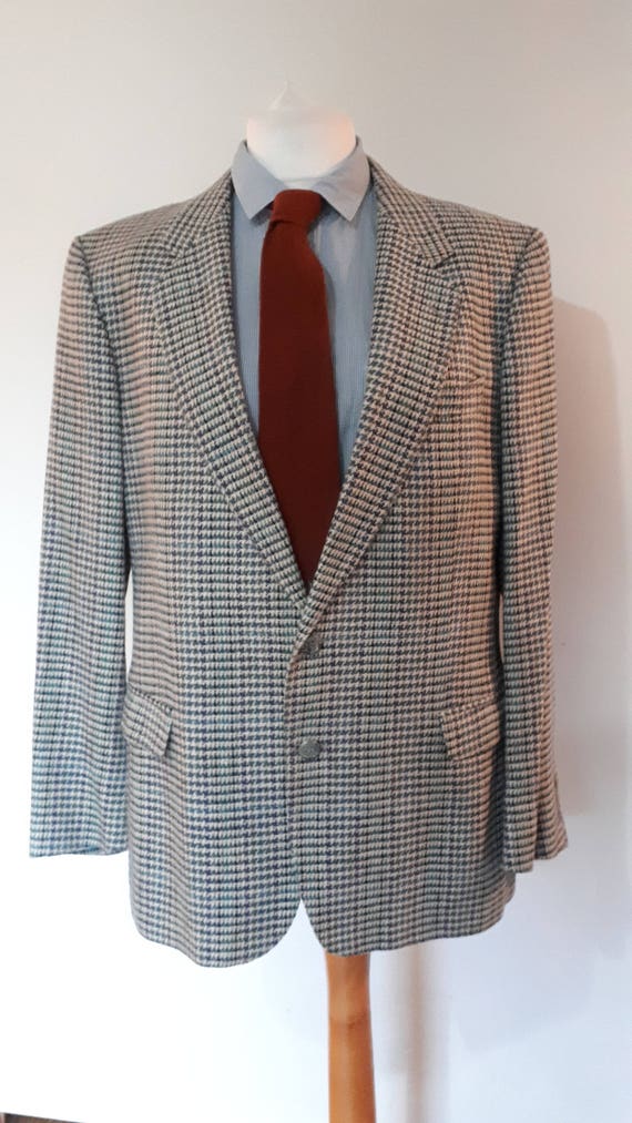 Vintage 90s checked mens jacket by Wellington Exec