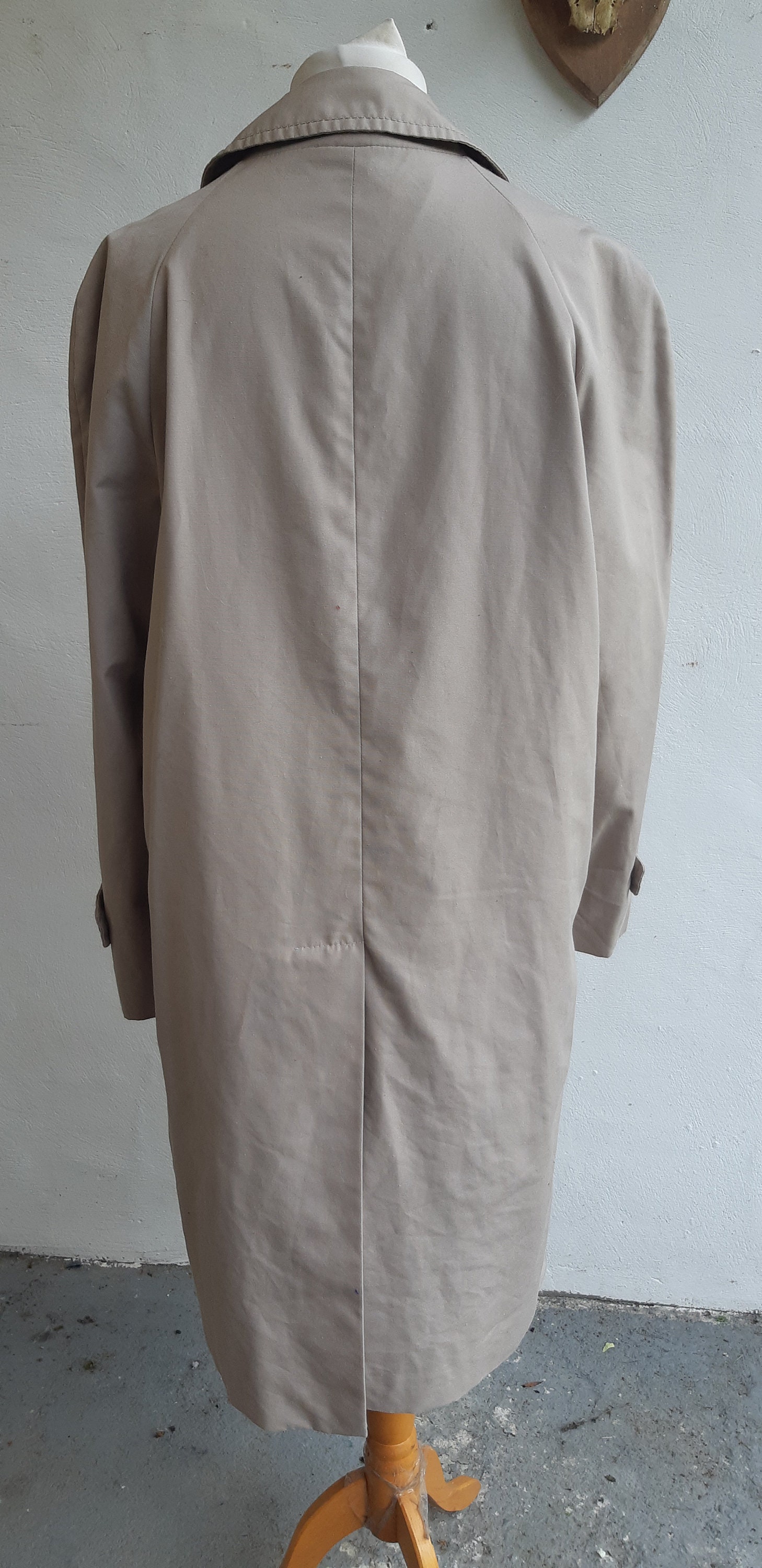 Vintage mens raincoat 80s by St Michael Made in UK beige | Etsy