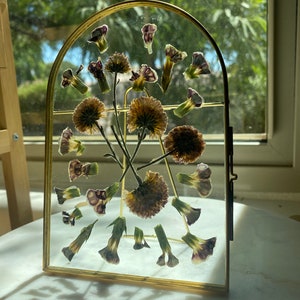Pressed flower art frame