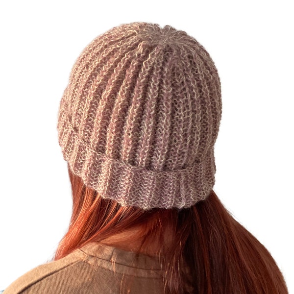 Cotswold Soft Rib Hat - knitting kit with Wensleydale wool