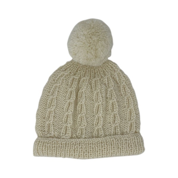 Monica's Bobble Hat - knitting kit in Wensleydale wool