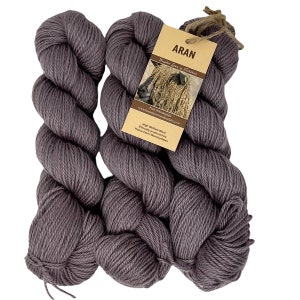 Pure Wensleydale Aran Wolle (Worsted Weight) 300g Porthilly
