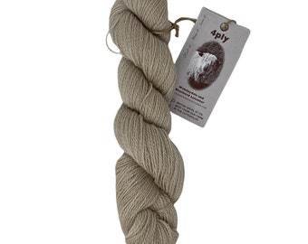 4 Ply (Sports Weight) Wensleydale & Bluefaced Leicester Pure Wool 50g (1.76 oz) Cotswold Stone