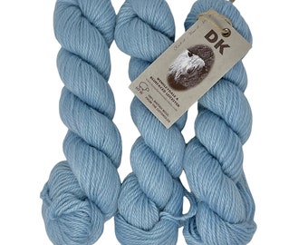 4 Ply (Sports Weight) Wensleydale & Bluefaced Leicester Pure Wool 150g (5.29 oz) Burford Blue
