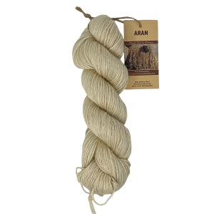 Pure Wensleydale Aran Wool (Worsted Weight) 100g (3.53 oz)