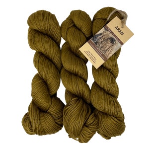 Pure Wensleydale Aran Wolle (Worsted Weight) 300g Kamel
