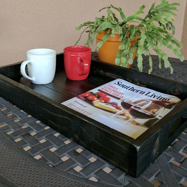 Beautiful Rustic Tray for Ottoman or Sofa from Reclaimed & Repurposed Pallet Wood