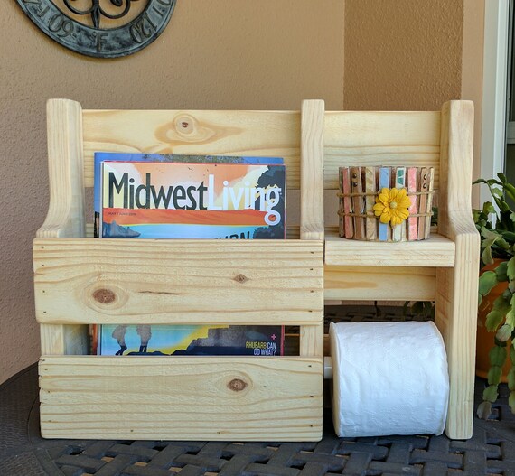 Diy Rustic Magazine Rack