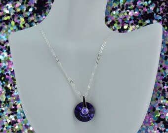 Purple Pendant Necklace N2513 - Free Shipping