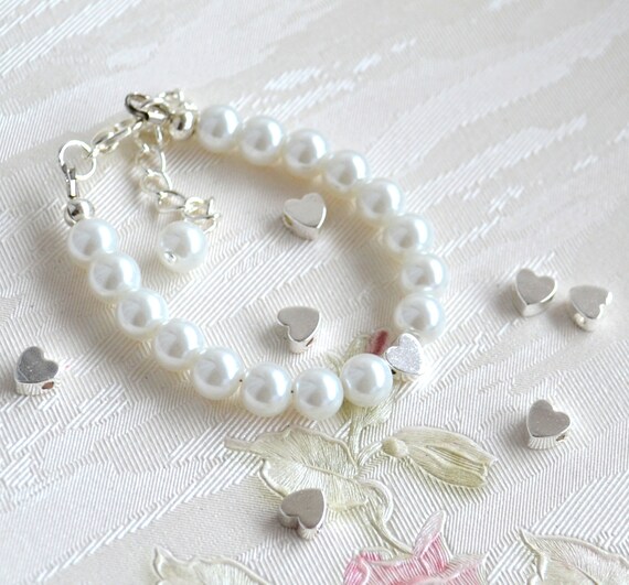 flower girl bracelet etsy